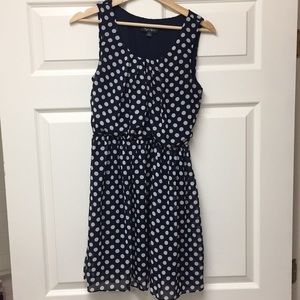 blue polka dot sundress
